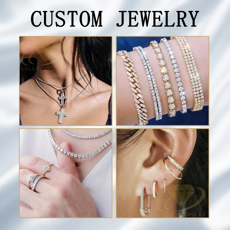 Wholesale Round Brilliant Cut Really Good Quality VVS Moissanite Diamond GRA Certificate Black Color Moissanite Loose Diamond