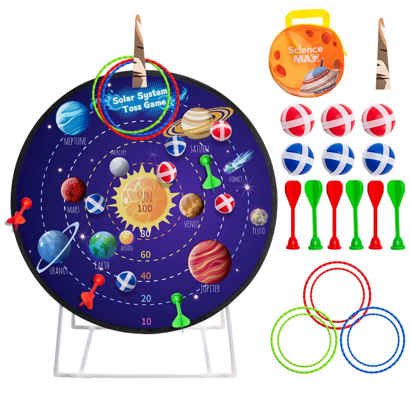 3 in 1 kids dart board game double sided with sticky balls indoor sport outdoor fun family game toys