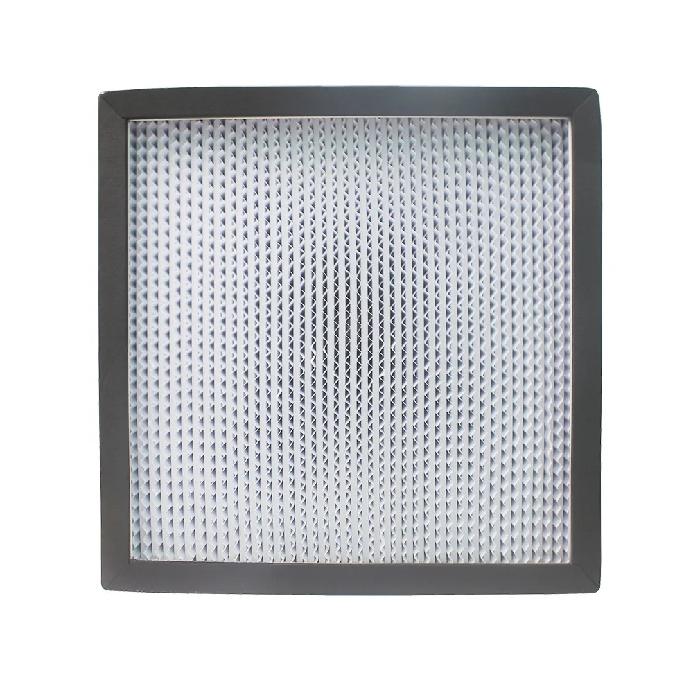 China manufacturer custom aluminum frame paper clapboard hepa filter 24x24x12