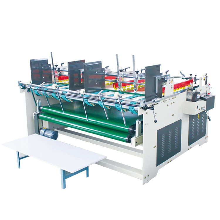 corrugated carton box semiautomatic folder gluer