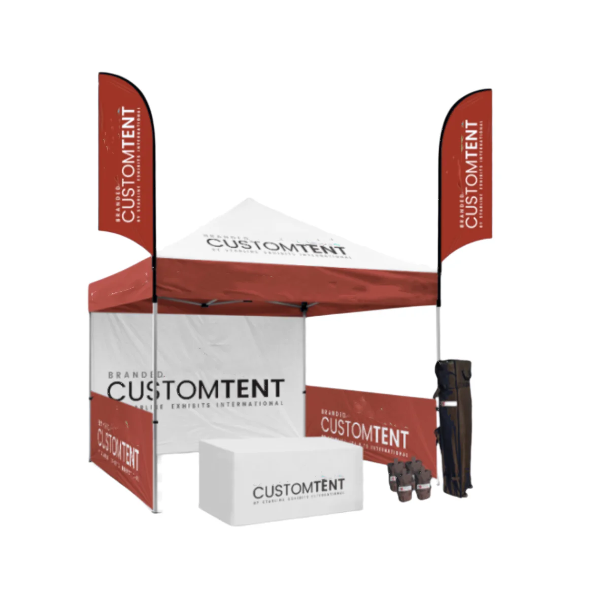 Custom logo inflatable promotional tent high quality aluminum exhibition event party tent 10x10 for business trade show