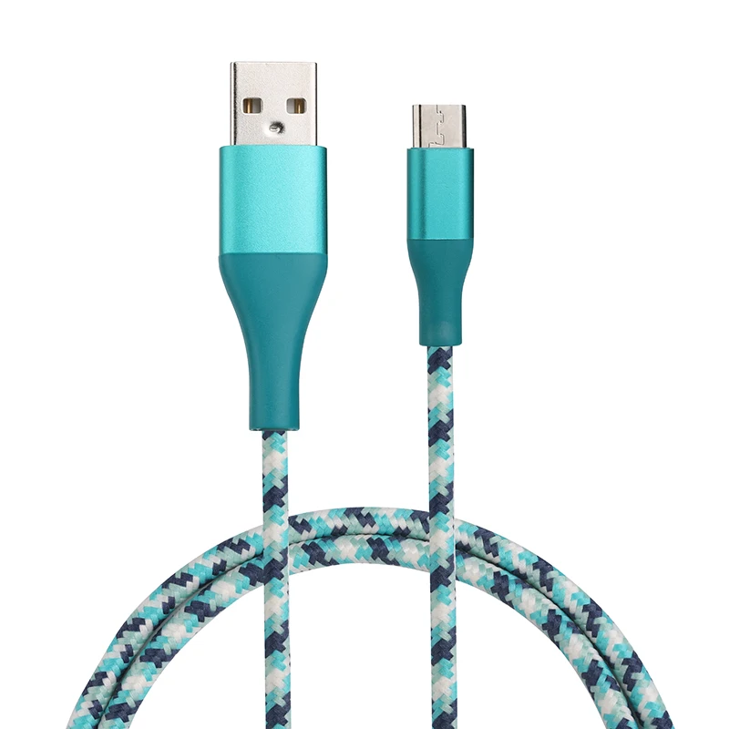 Whole sale Usb-A Micro USB 3A Fast Charger Cable SCP FCP VOOC AFC Compatible Usb C Cables Blue Color