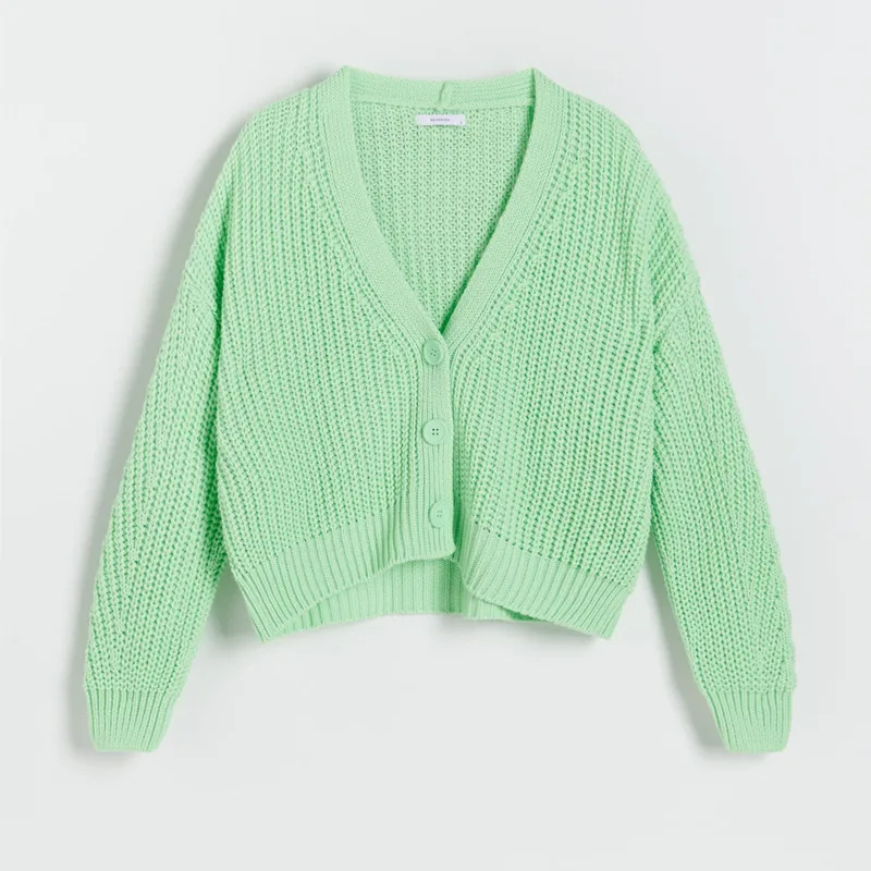 Latest Design Knitted Wool  Lady  Women Cardigan Sweater Girl Coat