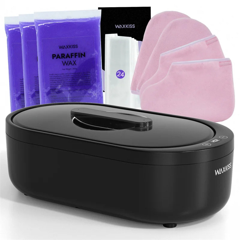 Private Label Whitening Moisturizing Paraffin Bath Wax Warmer Kit US EU Plug Electronic Paraffin Wax Heater Wax Machine