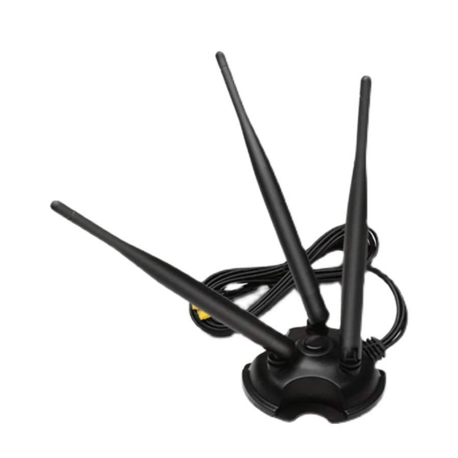 2.4g/5.8g dual band desktop sucker antenna 8dBi omnidirectional high gain wireless network card WiFi router foldable antenna