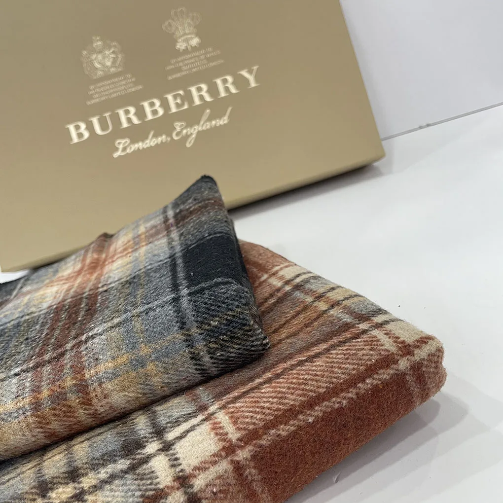  Basic plaid yarn dyed check brushed tweed woolen fabric for