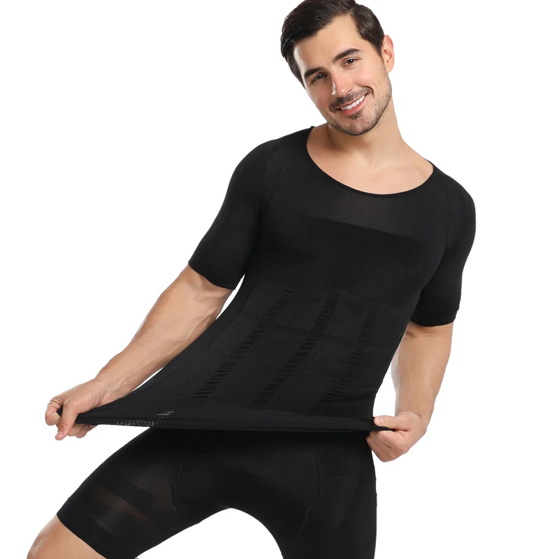 
Mens Compression Shirts Undershirt Slimming Tank Top Workout Vest Slim Body Shaper 