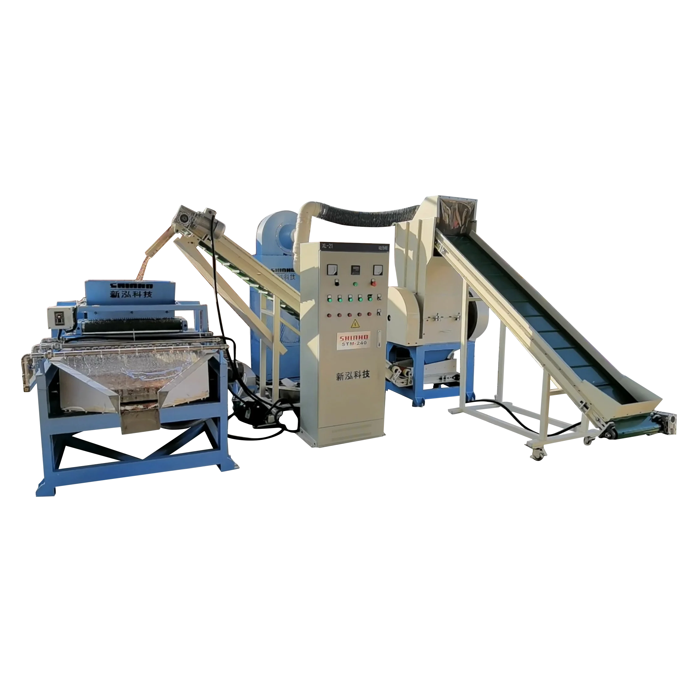 Automatic Armored Copper Wire Vana Machine Plant Large Stripper Sale Blade Lowest Scrap Cable Recycling Granulator Machine