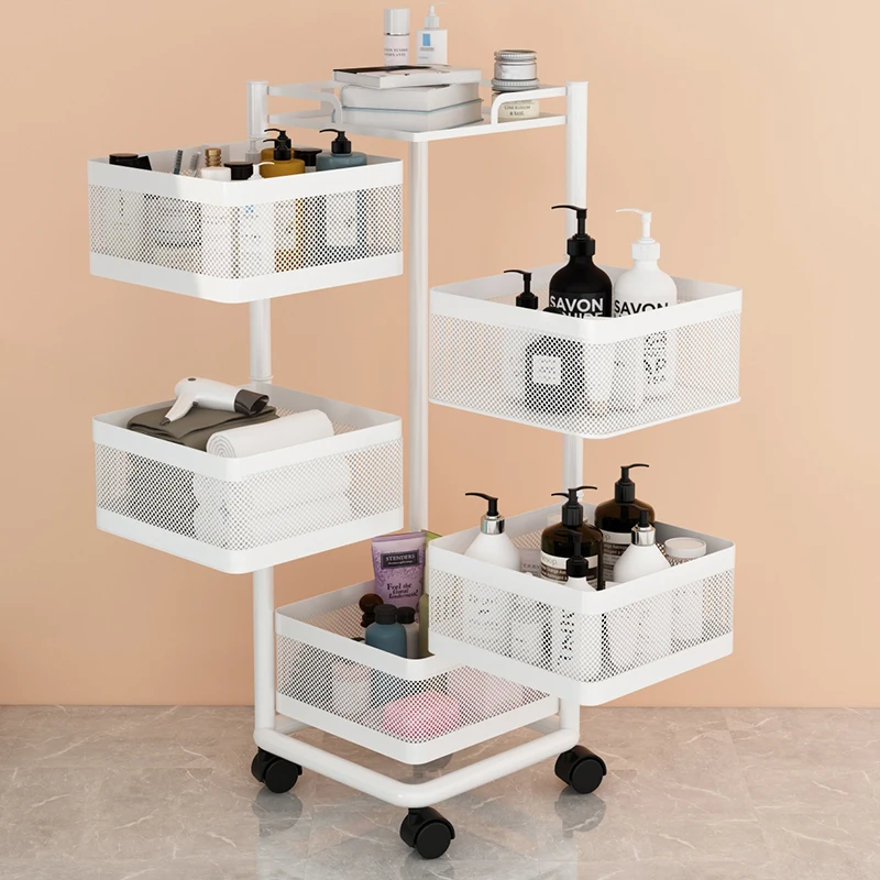 Hot-selling Round/Square Kitchen Vegetable Storage Rack 2/3/4/5 Tier Vegetable And Fruit Rack Rotatable Storage Rack