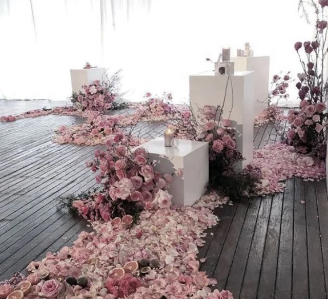 
 Бесплатная доставка) 4 шт. в одном наборе) роскошный белый декоративный Свадебный Цветочный арочный фон для сцены торжества  