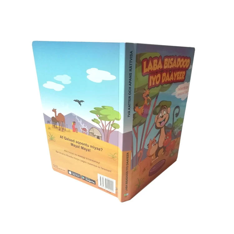 Custom Print Colorful Children Cardboard Baby Story Books On Demand