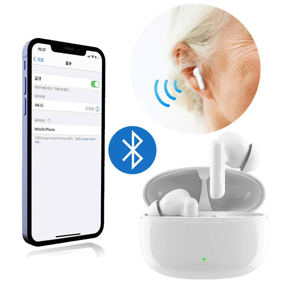 Portable High Sound Gain Hearing Aids For Deafness Mini Invisible Internal Ear Hearing Amplifier