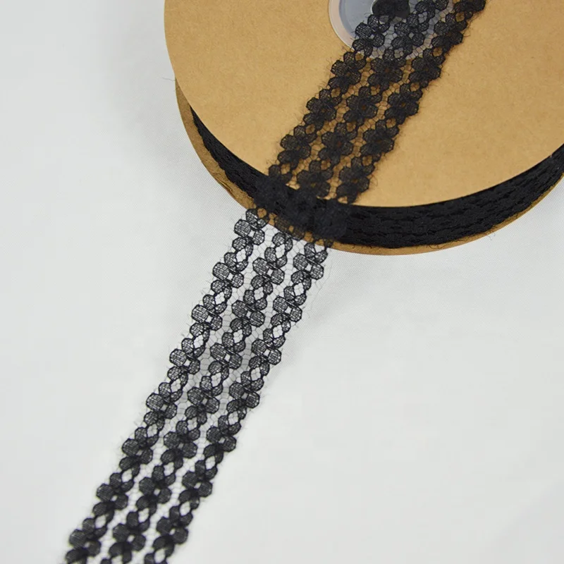 Fashion Simple 3cm Lace Decorative Bud Flower Packaging Gift Box Decoration Silk Ribbon