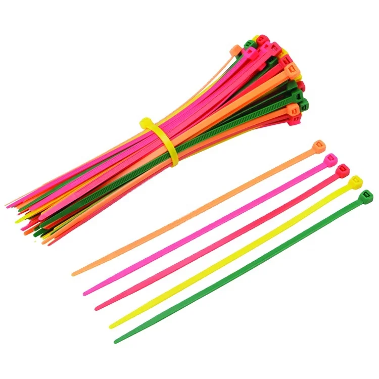 ROHS SGS Certification and High Temperature Resistant Self-locking flexible Nylon 66 Cable Tie Manufacturer colorful Cable Tie
