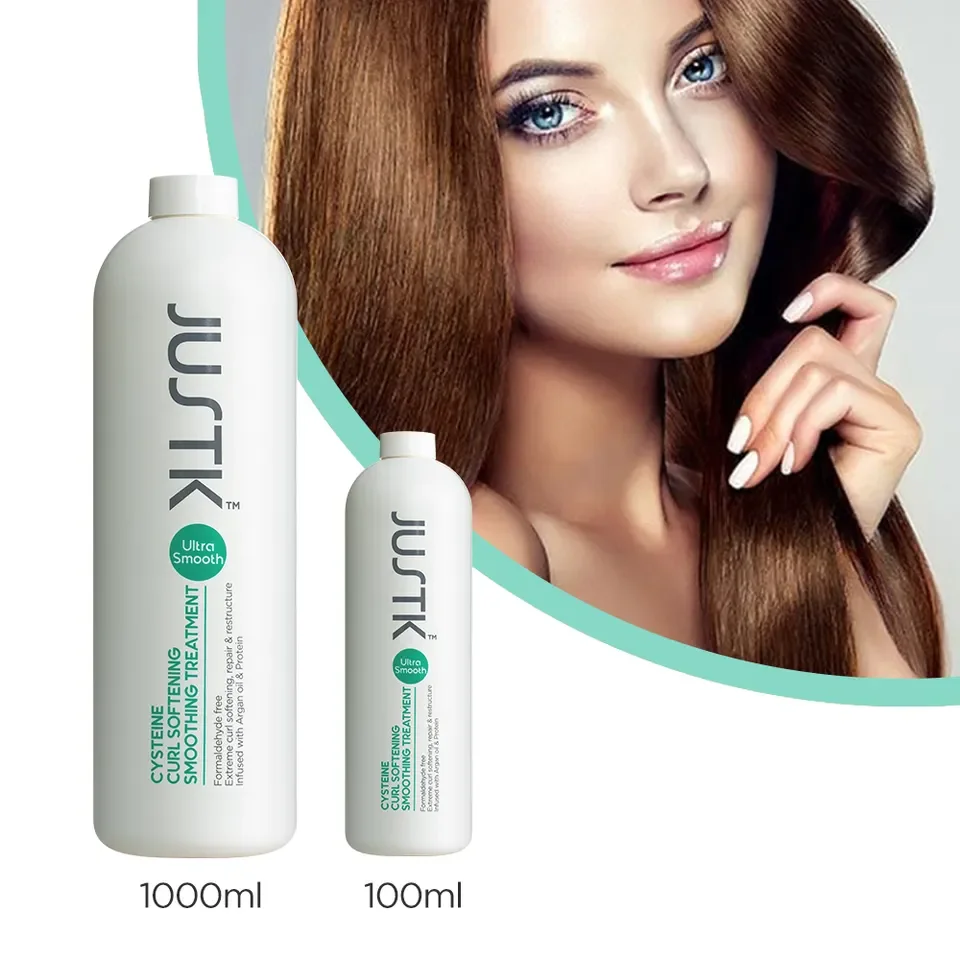JUSTK Cysteine Smoothing Treatment Hair Straightening Cream Keratin Hair Brazilian Treatment