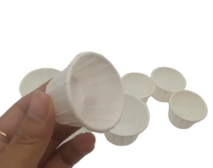 Mini Medical Pill Cup Single Use Medicinal Liquid Paper Cup Coated