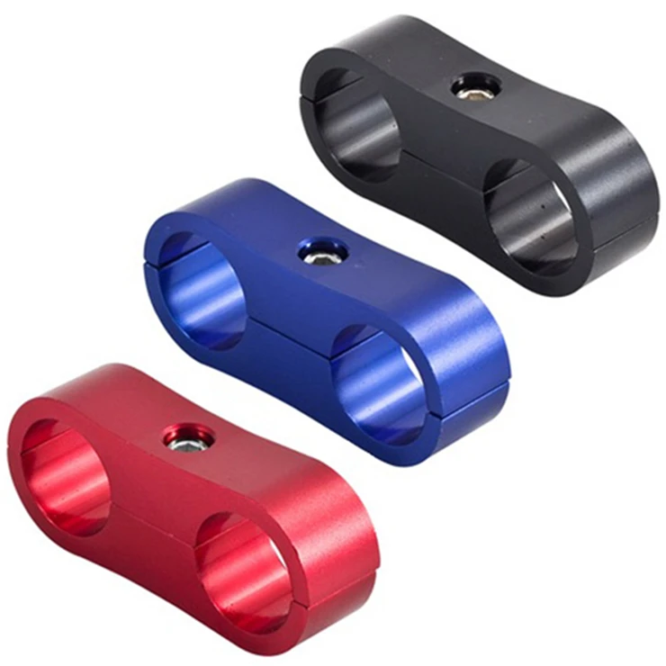 Aluminum Oil Fuel Water Line Braided an Hose Separator Clamp AN4AN6AN8AN10AN12