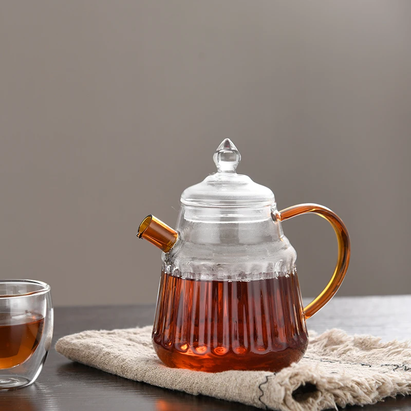 aramoro Handmade glass moroccan teapot glass teaware with customized logo and package