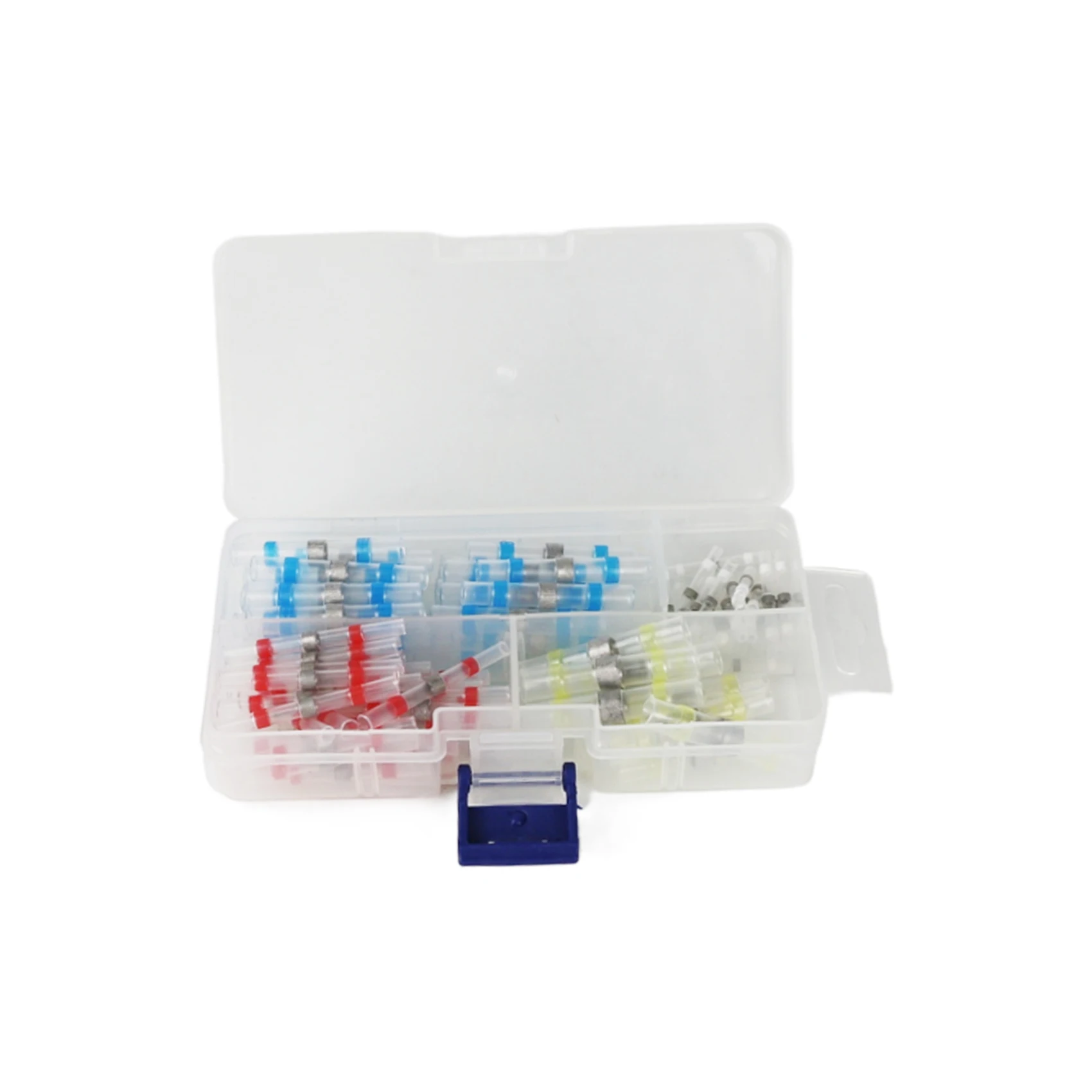 SUGETOOLS 100pcs waterproof solder seal insulated tube wire connectors kit heat quick shrink butt terminals