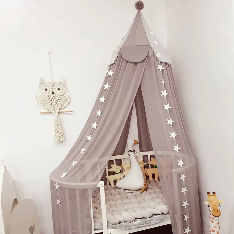 Baby Girl Princess Bed Mosquito Net Canopy For Crib Cot Decoration