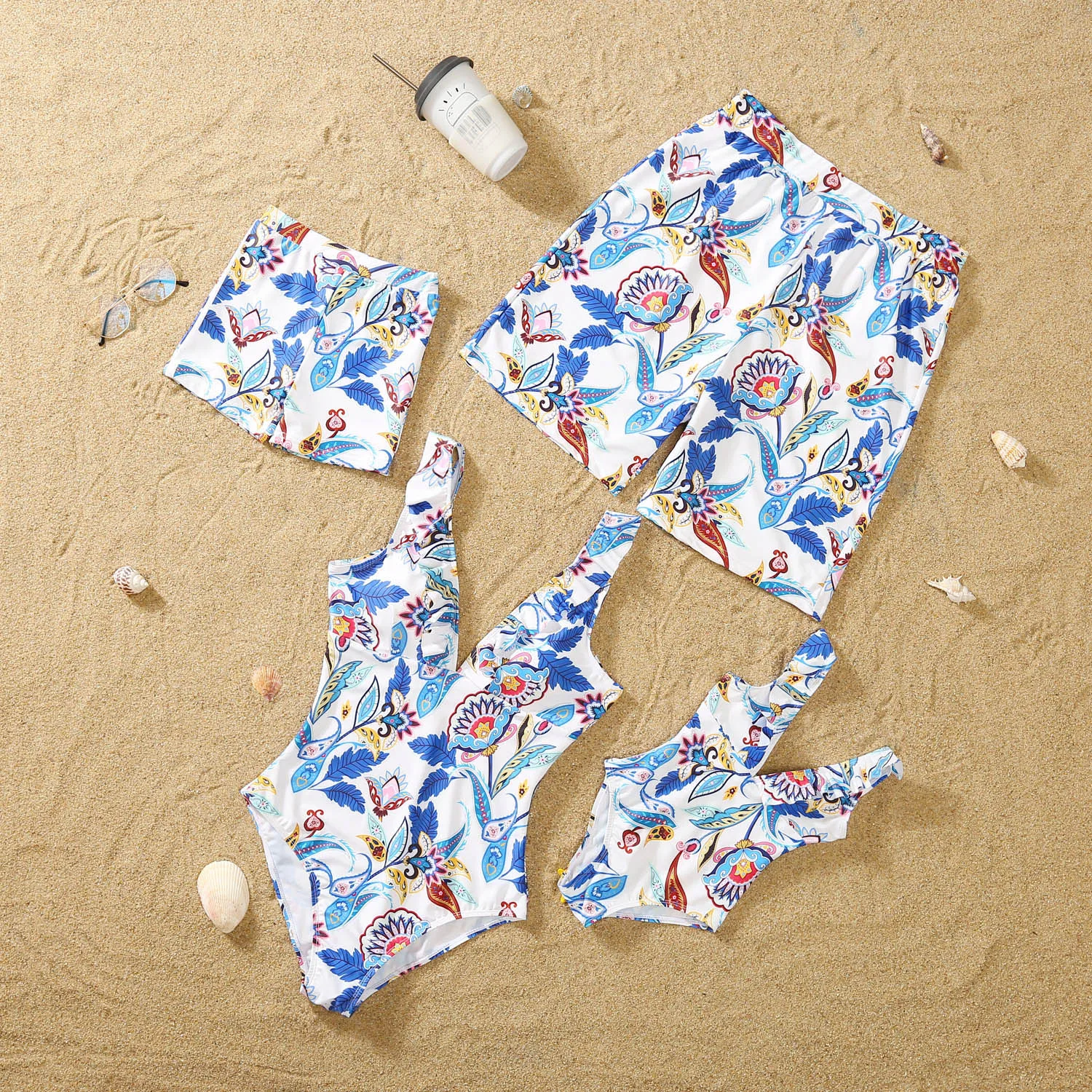 
Baby Girls Bikini Toddler Children Kids Swimsuit Mother and Daughter Son Family Matching Swimwear Beach 