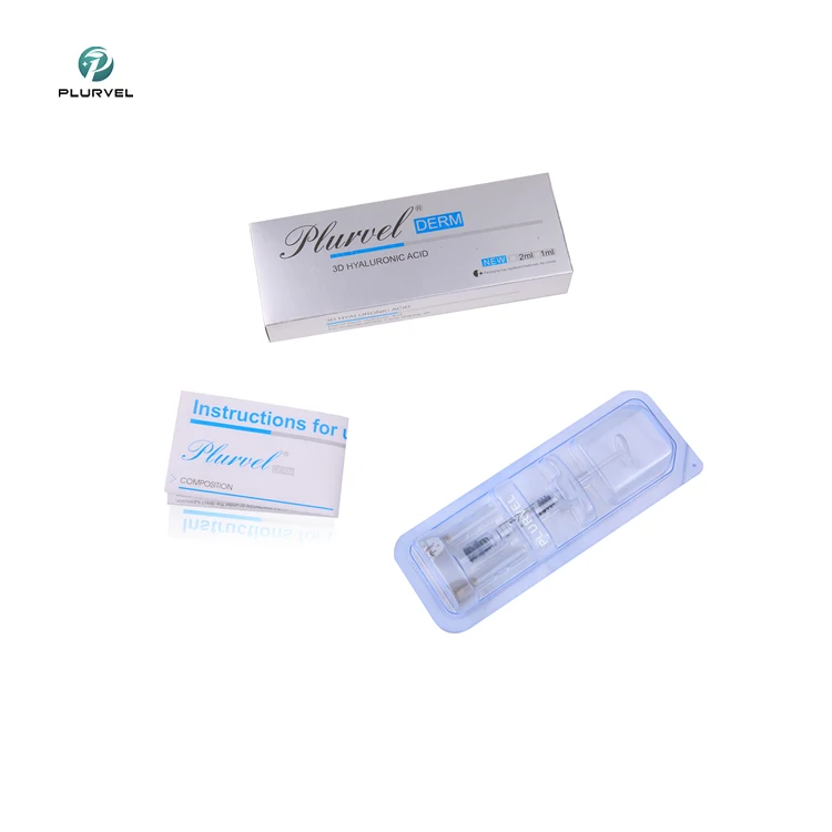 Plurvel 1ml 2ml Wholesale price hyaluronic acid dermal filler for wrinkles