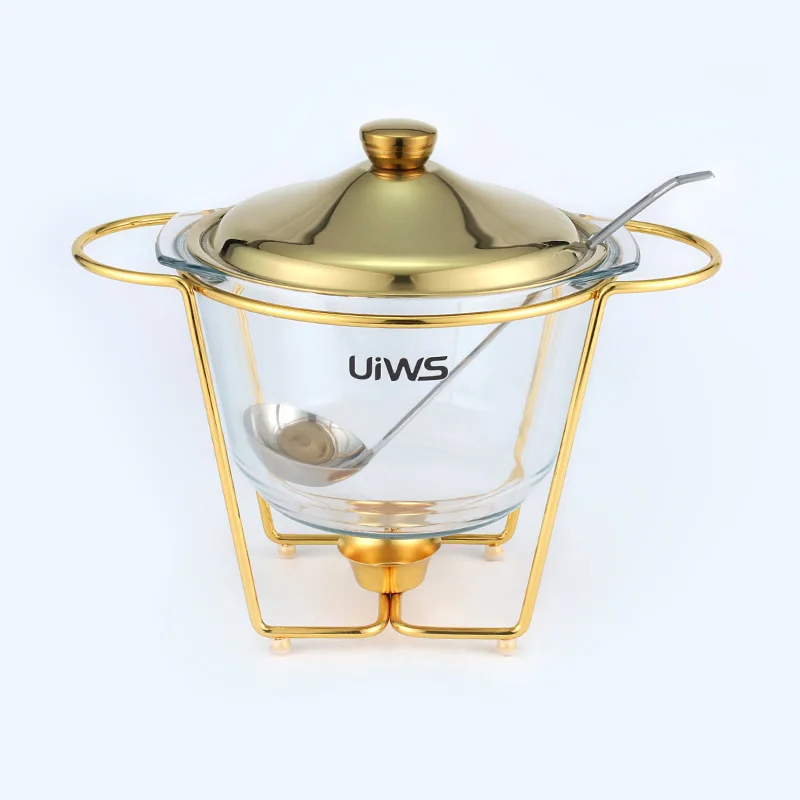 Для свадебной вечеринки экспериментальное оборудование коммерческого 4l стекло нагревающееся трением мыльницы Роскошные шведского стола хранилище для детского питания и с ложкой