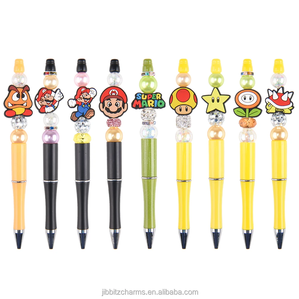 Factory Customized mouse silicone focal beads football team taylor  bad bunny karol g one piece selena beads for pen