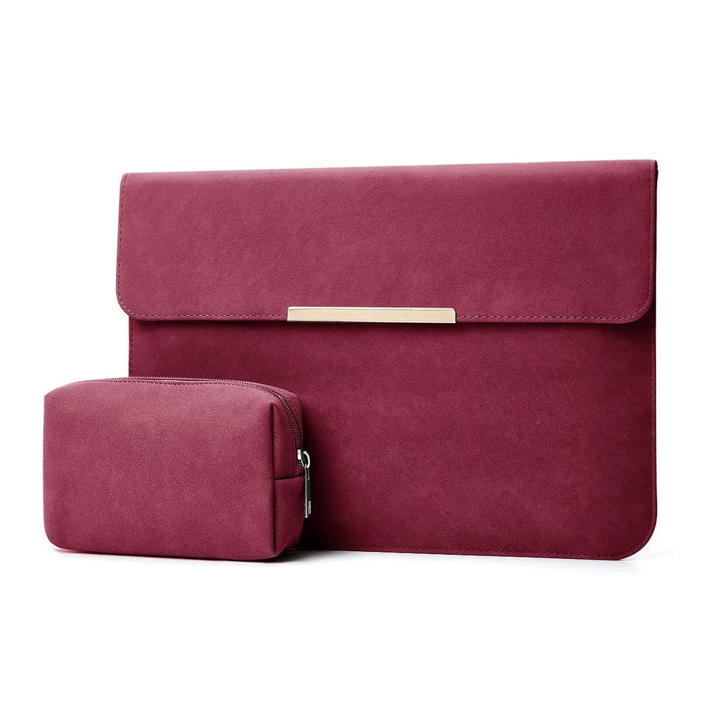 Защитный чехол для ноутбука 14 дюймов замшевая кожаная сумка-мессенджер документов сумка