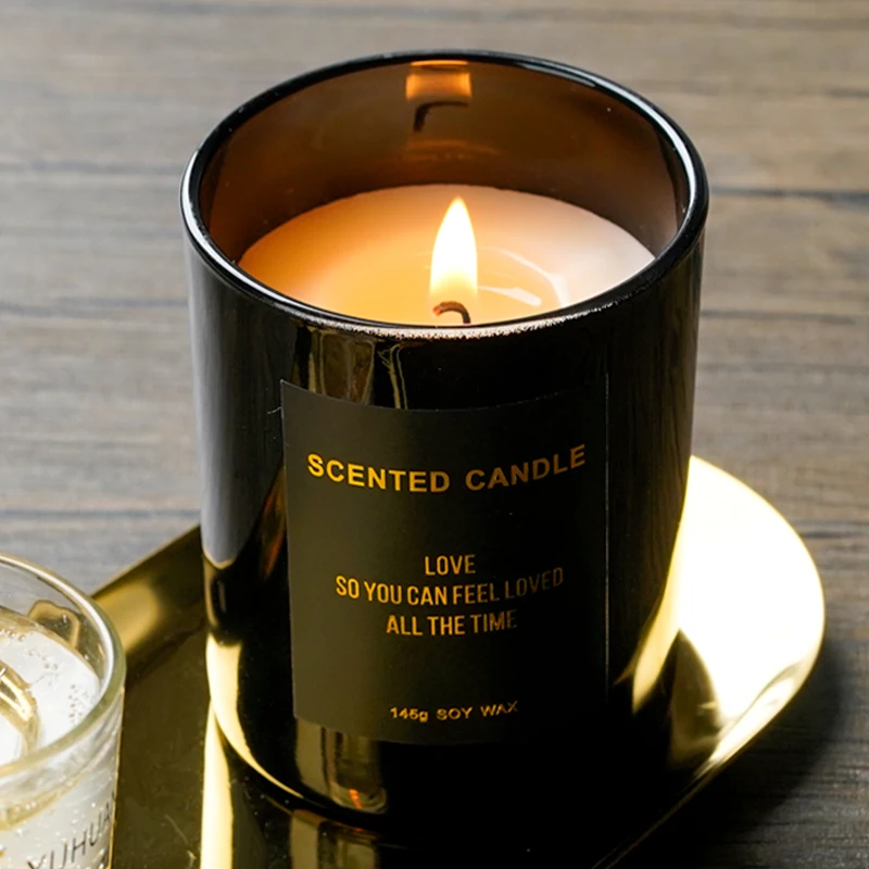 Good Quality Private Label Custom Candle Box Packaging Creative Fragrance Soy Wax Aroma Candle Gift With Logo