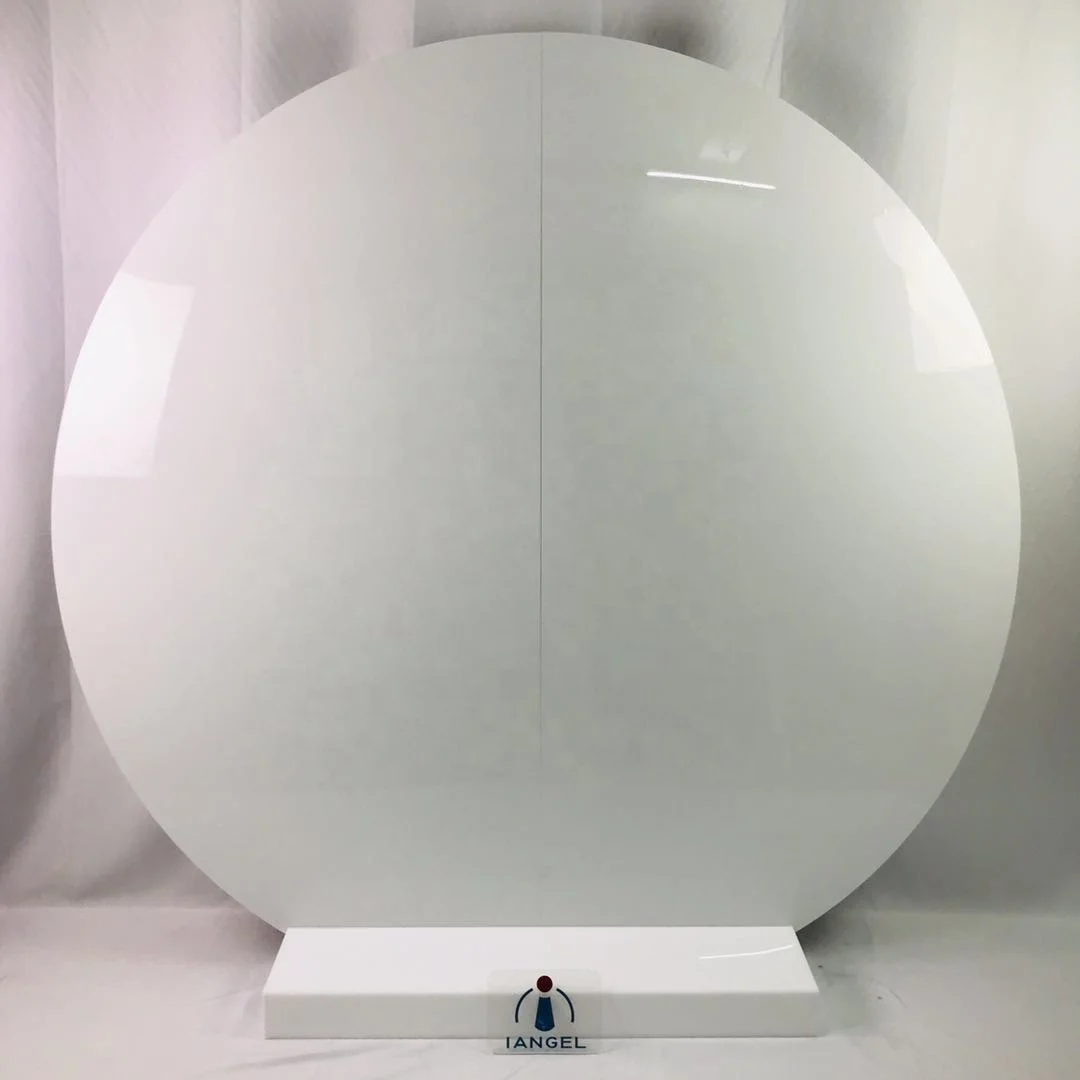 Iangel flower wall photography backdrop circle acrylic wedding backdrop decoration