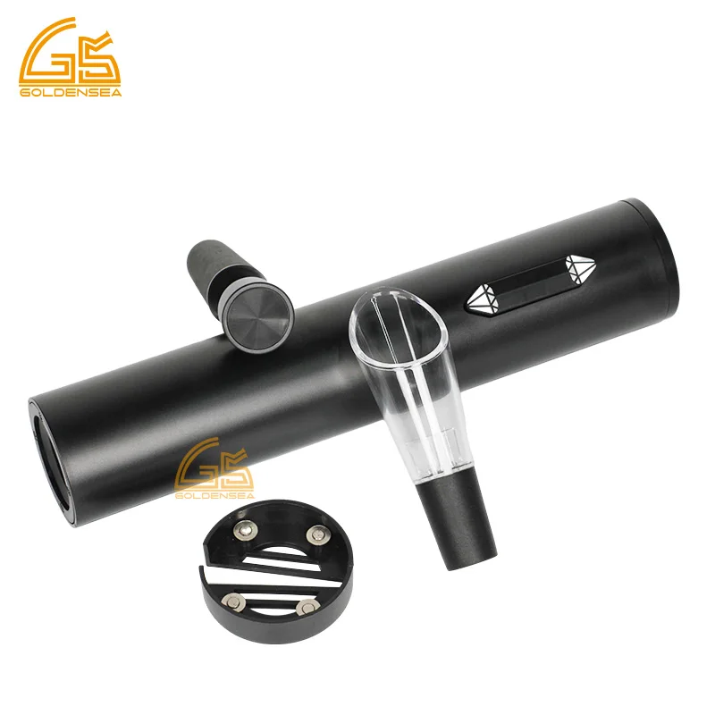 zinc alloy rechargeable automatic bottle opener electric wine opener with logo