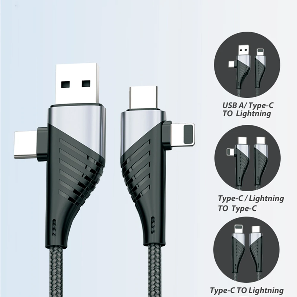  PD20W QC2.0 QC3.0 телефон разъемом спецификации usb type-c с разными условиями освещения кабель для быстрой зарядки и передачи данных типа c lightning