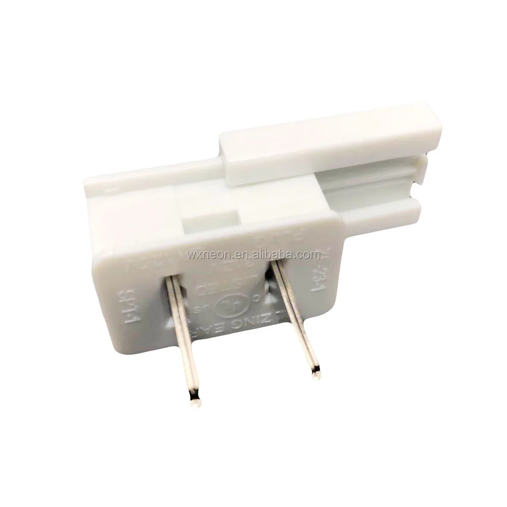 125V 8A White SPT-1 Male Electrical Plugs Vampire Zip Plugs