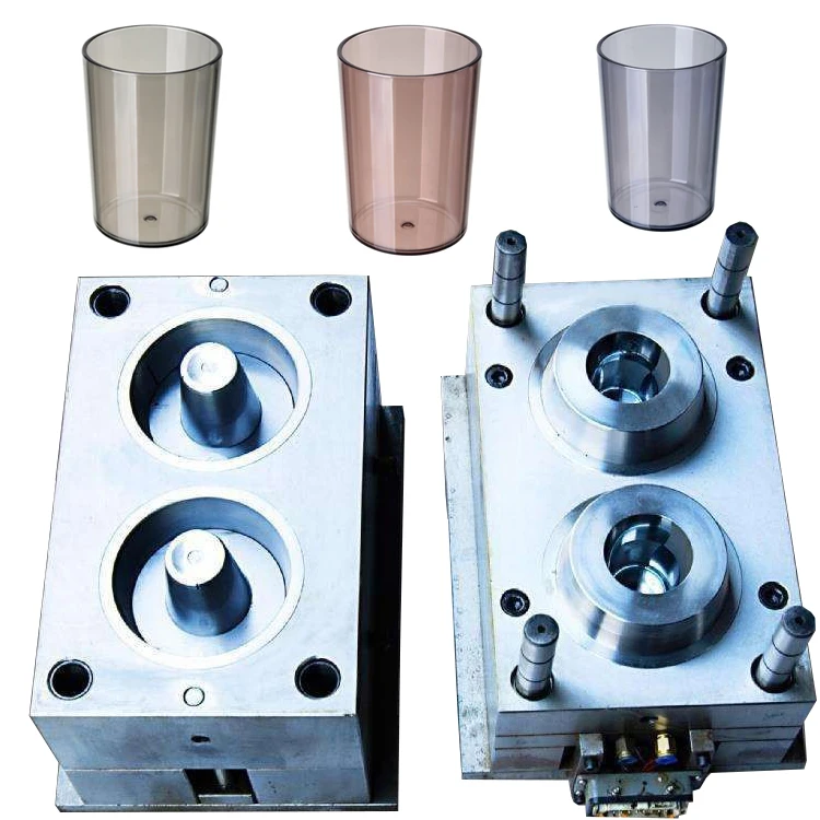 Custom Disposable Plastic Inject Machine Forming Cup Mould Multi Cavity Water Cup Mould Hot Cold Dual Channel Injection Mold