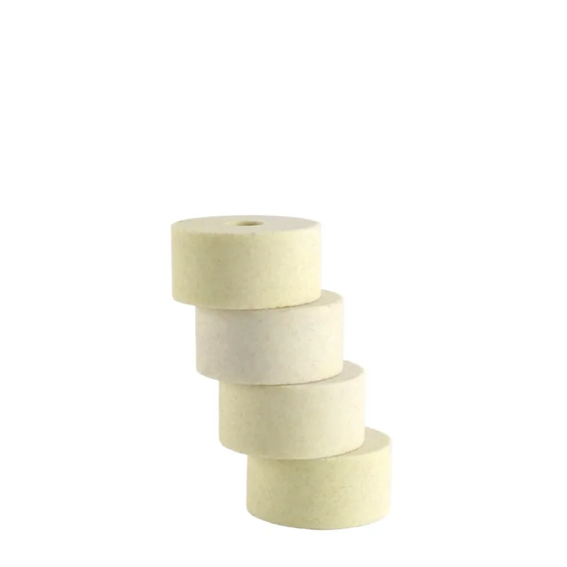 SA abrasive through hole beige grinding wheel is suitable for bearing lathe polishing grinding machine