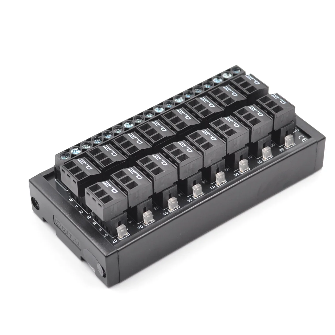 16-битный выходной клеммный блок QMT086 DC24V 1A PLC модуль подключения со светодиодной подсветкой пульт дистанционного управления