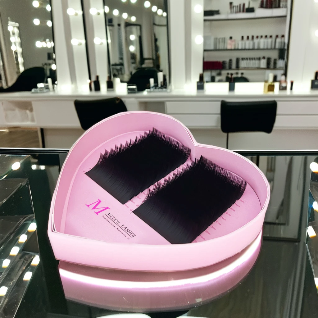 Matte Black Cashmere Lash Extensions Volume Trays 003 03 Dark Fluffy Lash Trays