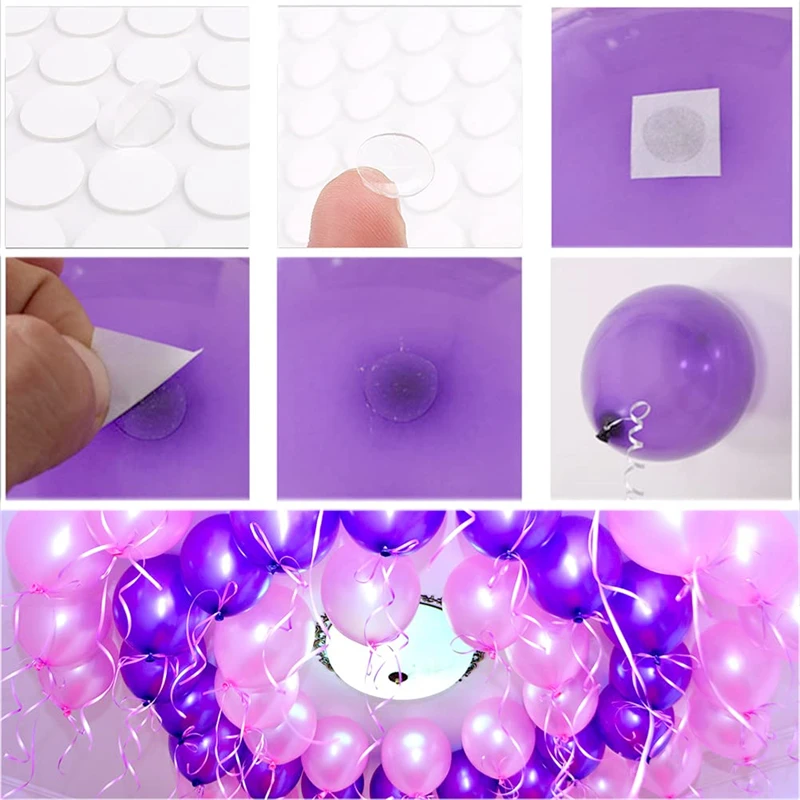 Clear Removable Putty Glue Sticky No Trace Double-Sided Adhesive Dots Stickers for Poster, Balloons, Envelopes, Notes, Photos