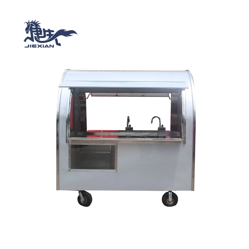 JX-FR220WA Most popular street food truck kiosk cart / mobile juice bar fruit coconut cart kiosk