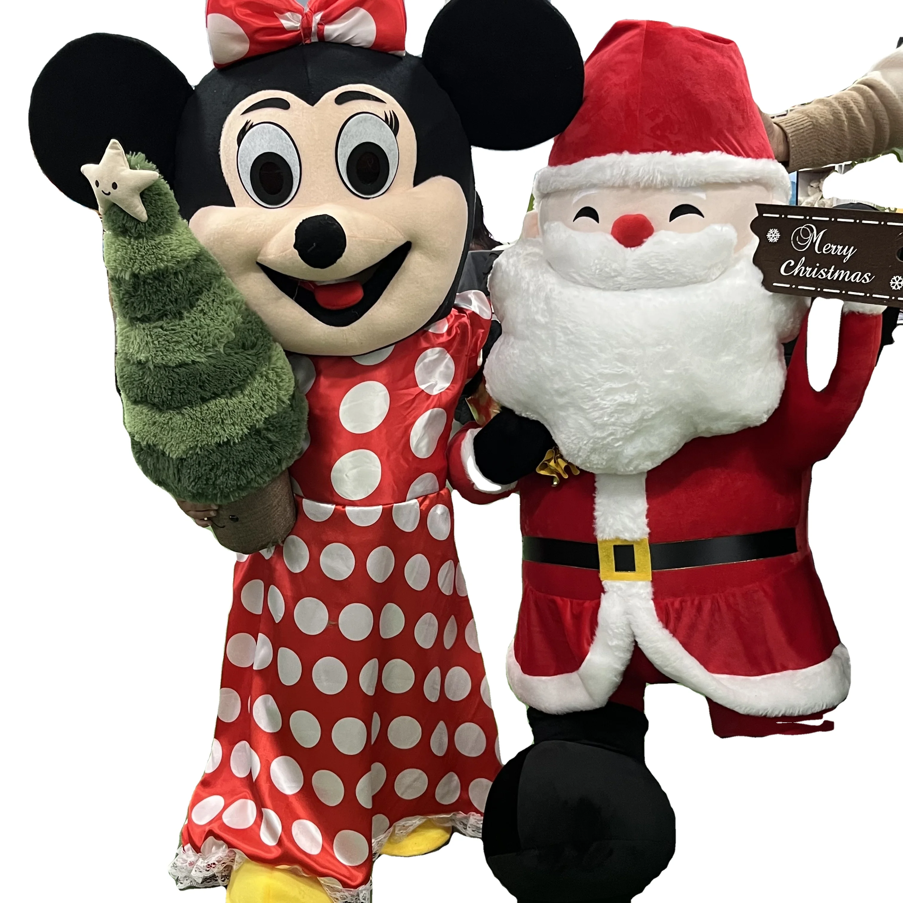Hot Selling Cartoon Mickey And Minnie Mascot Soft Mouse Costume Party Cartoon Walking Character Mascot for Event Performance