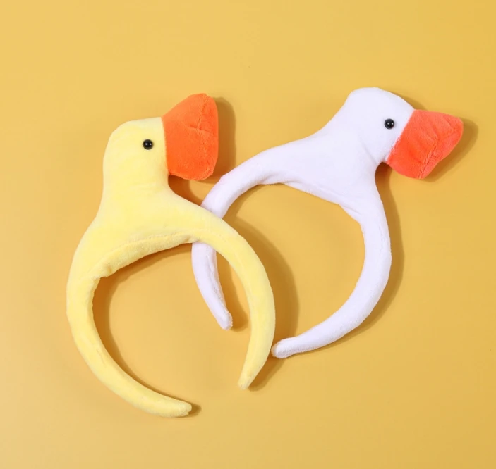 Cartoon cute super cute goose headband weird girl headwear