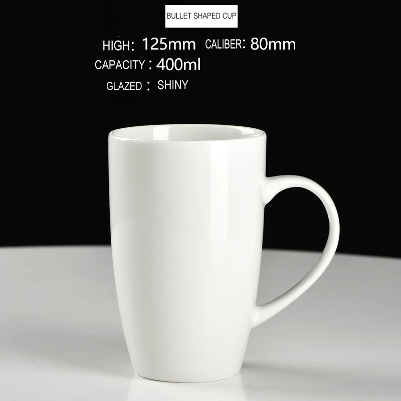 Personalized V shape Coffee Cup Custom Ceramic Mugs Cups - Print Your Logo Name Message or Text Multi Shape Factory Directly