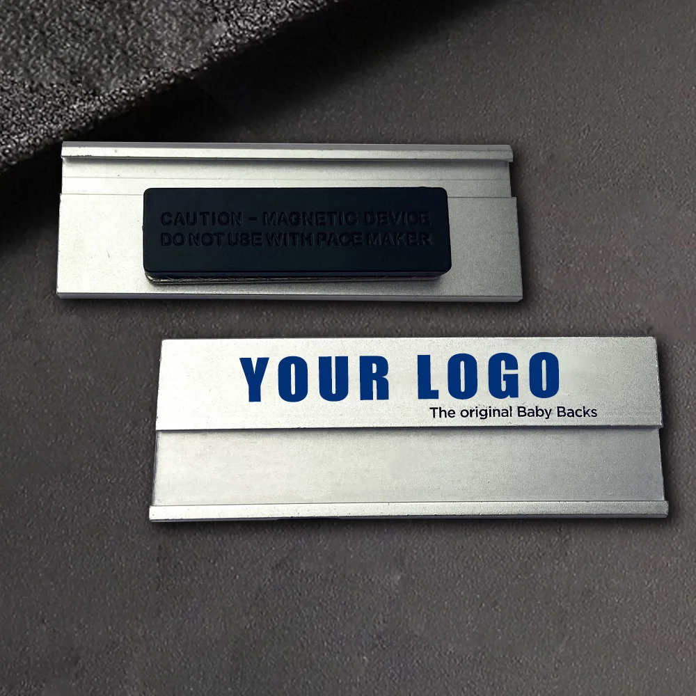 Sublimation Badges Pin DIY Blank ID Name Badge Heat Transfer Name Tag with Pin Backing for Personalized Badges Making