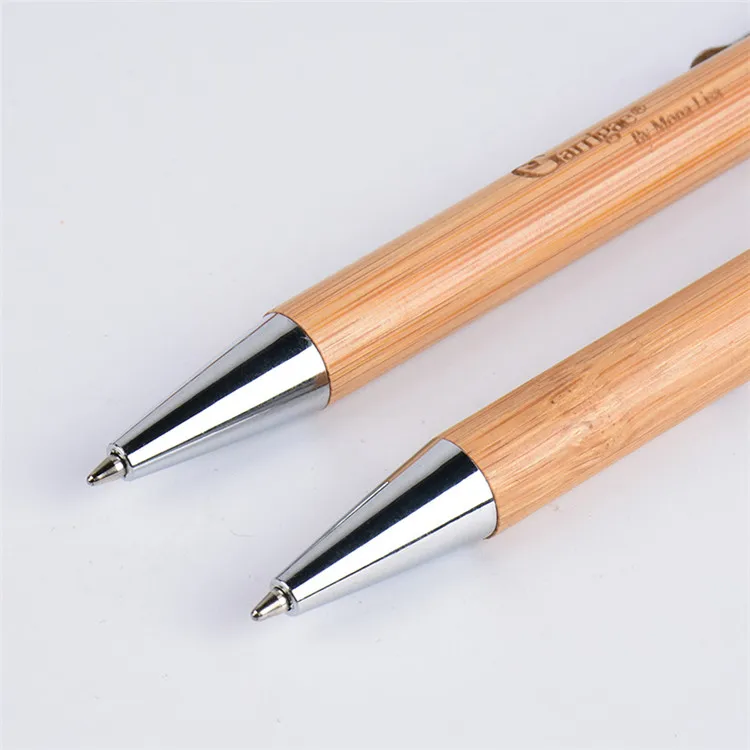 ANI Customized Logo Bamboo Wood Recycle Ballpoint Pens