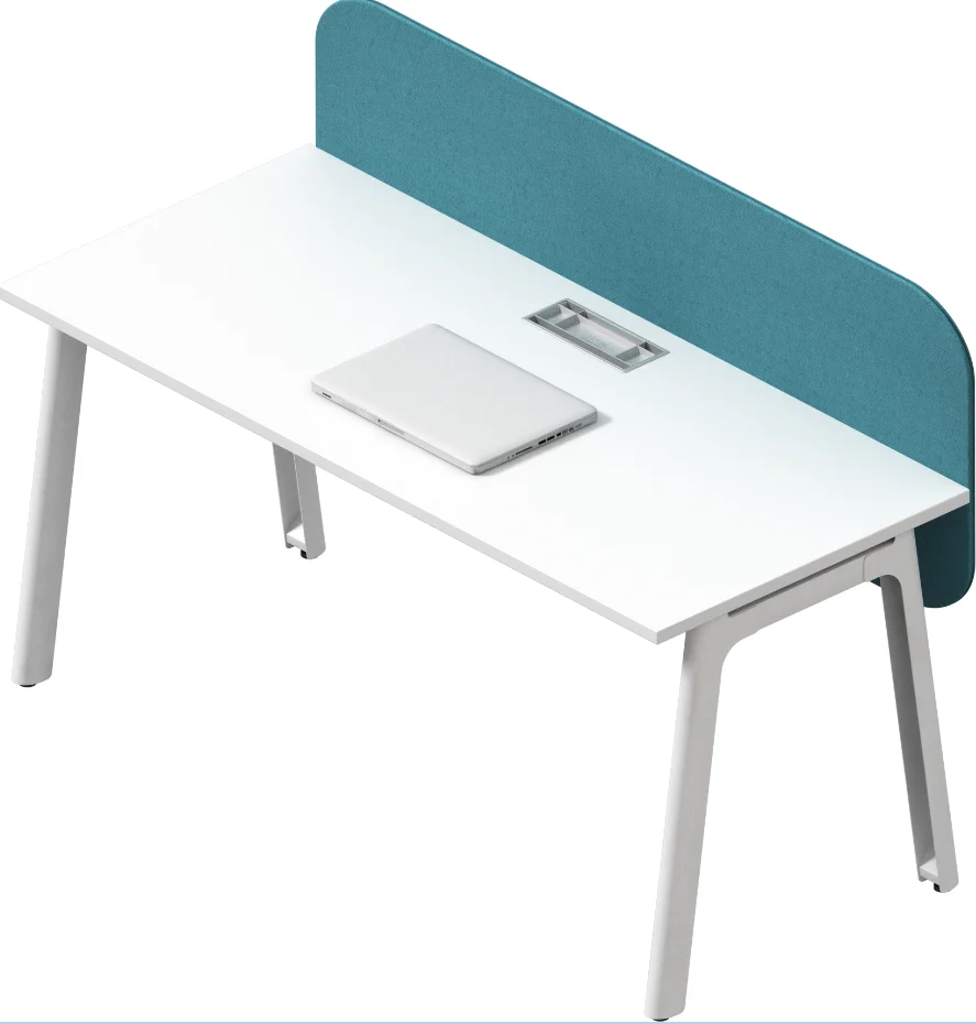 
one and two person using open office long reception nurse station display table live training class student table with panel 