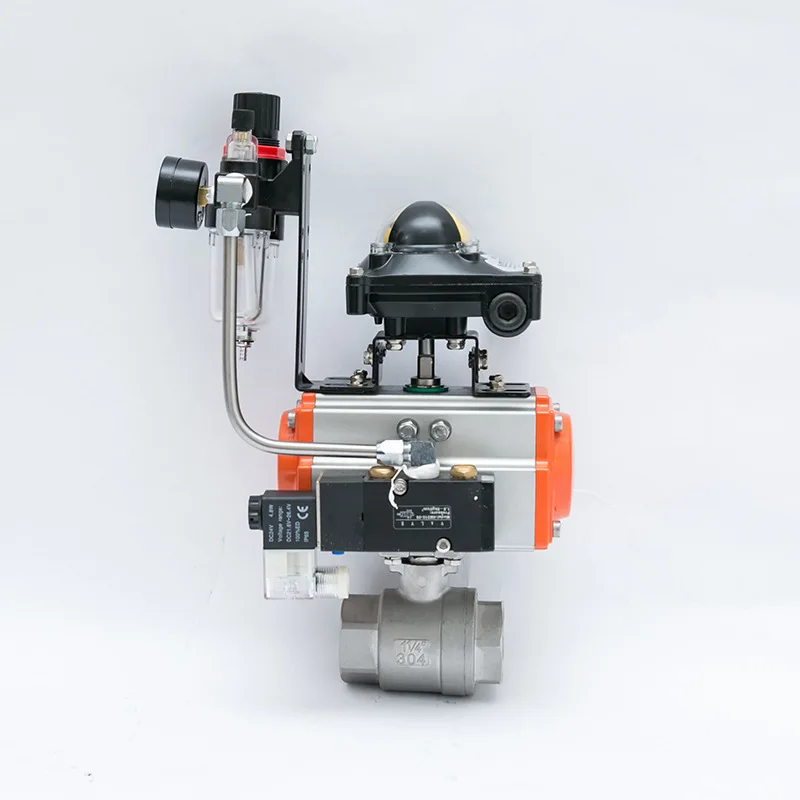 High Quality Chinese Manufactured Q611F-16P DN15-DN100 Pneumatic Two-Piece Ball Valve OEM Customizable for General Applications