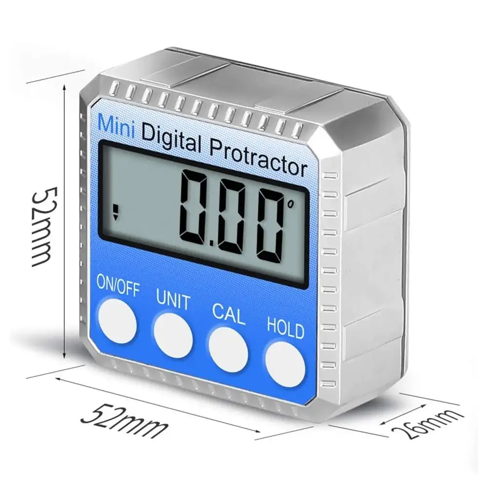 High-precision Mini Digital Protractor Electronic Goniometer Inclinometer Level Measuring Angle Angle Tilt