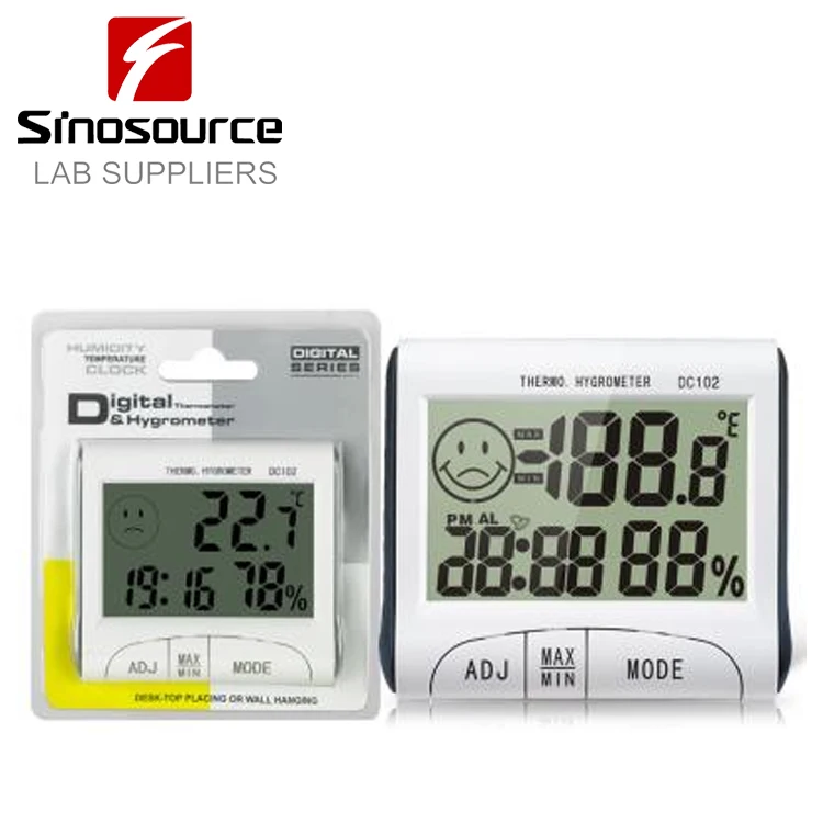 DC102 Digital  Liquid Crystal Thermometer Hygrometer with Humidity Display