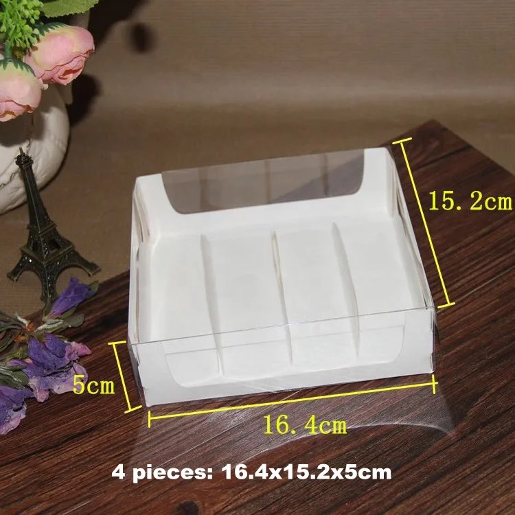 IMEE 1 4 5 7 Piece Transparent Popsicle Cakesicle Box Dessert Cake Eclair Sweets Bakery Pastry Box With Clear Lid and Insert